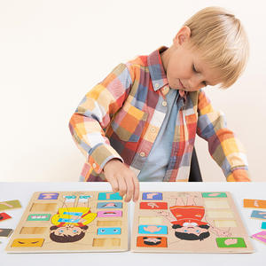 Jouet éducatif créatif sur les organes humains pour enfants, jouet de reconnaissance de la structure <span class=keywords><strong>du</strong></span> corps, puzzles en bois pour le corps - Product Image 2