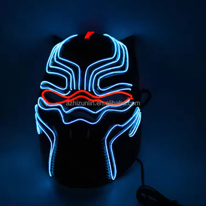 Máscara Facial LED de 10 Colores Zhizunlin, Máscara de <span class=keywords><strong>Pantera</strong></span> Brillante para Cómics y Películas, Máscaras Personalizadas para Fiestas de Halloween, Multimodo Intermitente - Product Image 5