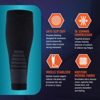Manchons de compression personnalisés pour jambes, hommes et femmes, pour la course, l'athlétisme, le cyclisme, le football, manchon de compression tricoté sans pied pour mollets
