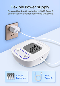 Tensiomètre numérique minimaliste électrique pour 2 utilisateurs, moniteur de pression artérielle du bras supérieur, sphygmomanomètre précis, vente en gros - Product Image 3