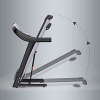 YUNPAO Nouveauté Tapis de course électrique pliable rapide avec écran LED, cadre en acier, programmes d'exercice sans fil et capteur de fréquence cardiaque
