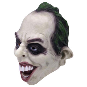 Máscara <span class=keywords><strong>de</strong></span> Payaso Divertida para Halloween y Navidad, Boca Grande, Cabello Rojo, Terrorífica, Anime, Látex, Máscara Completa del Joker Asesino - Product Image 4