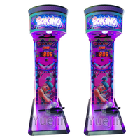 Machine de jeu d'arcade de boxe de sports d'intérieur à pièces Machine de basket-ball d'amusement d'arcade de boxe de rue en métal et en plastique