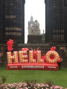 Advertising With LED Huge Custom Giant Inflatable Letters Logo Inflatable Alphabet Signs For Sale