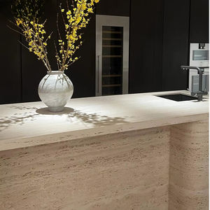 Losas de Mármol Travertino Beige Premium para Cocina, Isla de Salón, Encimera Personalizable, Mesa de Centro de Piedra de Lujo - Product Image 2