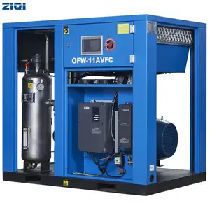 CE yağsız 11KW 8BAR 116PSI 3 fazlı 380Volt 60HZ su yağlanmış kompresörler ile yüksek kalite standardı kalıplama için hava