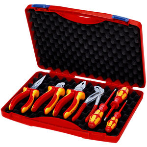 KNIPEX 00 21 15 Boîte à outils « ROUGE » Ensemble électrolytique 2 7 pièces 275 mm - Product Image 1