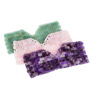 Masque oculaire en pierre de Jade naturel, bouffant Anti-âge, fait à la main, cache le sommeil rafraîchissant, améthyste à Quartz Rose, livraison directe - Product Image 3