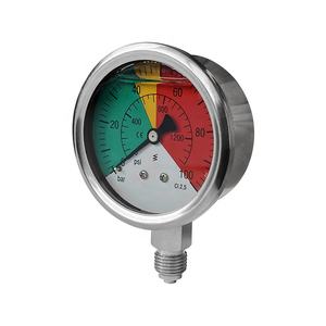 부식 방지 2.5 인치 방사형 가스 공기 압력 게이지 psi co2 kpa - Product Image 5