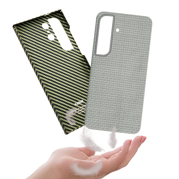 KZDOO Keivlar High Class for Samsung S24 Ultra Titanium Grey True Aramid Carbon Fiber Phone case Plus S24 Ultra-thin Phone case