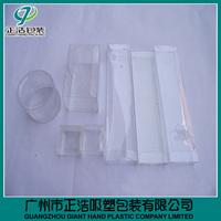 Boîtes d'emballage en PET recyclé transparentes personnalisées en gros, boîtes à jouets en plastique thermoformé, impression sérigraphique par transfert thermique