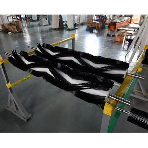 <span class=keywords><strong>Brosse</strong></span> à rouleaux spirale sur mesure, poils en nylon, manche en métal pour le nettoyage industriel, lavage des fruits et légumes - diamètre <span class=keywords><strong>150</strong></span>-250 mm - Product Image 4