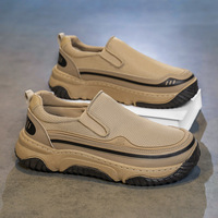 Chaussures décontractées pour hommes, nouvelle collection été, respirantes, en maille, semelle extérieure en PVC, semelle épaisse rehaussante, légères, à lacets, mixtes