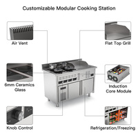 Máquina Automática para Saltear Alimentos para Cocina de Restaurante, Robot Wok, Cocina Comercial a Gas y Eléctrica, Equipo para Chef de Arroz Frito