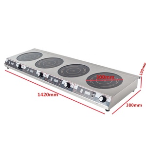 Custom 220V Acero inoxidable 4 quemadores Mejor portátil 3500W Placa de inducción China 3.5kw Cocina de inducción eléctrica 3500W Ih - Product Image 5