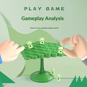 Gioco dell'Albero dell'Equilibrio con Rane, Giocattolo Educativo Impilabile per Bambini dai 5 ai <span class=keywords><strong>7</strong></span> <span class=keywords><strong>Anni</strong></span>, Gioco da Tavolo Interattivo Genitore-Figlio, Giocattolo Puzzle di Equilibrio - Product Image 3