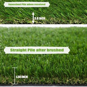 Gazon artificiel épais de qualité supérieure, tapis d'extérieur, gazon réaliste pour jardin, cour, pelouse artificielle, tapis en gazon synthétique pour chien, tailles personnalisées - Product Image 3