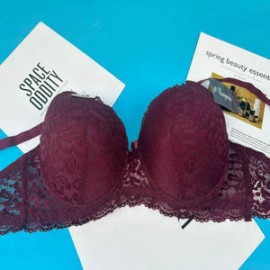 1,3 dólar modelo YWB031 tamaño 52-58E venta al por mayor más <span class=keywords><strong>grande</strong></span> acolchado Copa completa señoras más cómodo Sujetador push-up con colores - Product Image 5