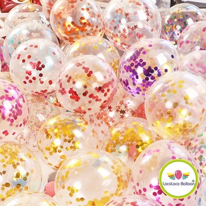 Ballons confettis transparents en forme d'étoile, bon marché, 12 pouces, 2.8, 2.5g, coeur rond en forme d'étoile, remplissage de papier, gaz à hélium, globos gonflables, confettis - Product Image 1