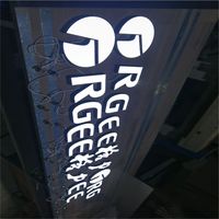 Panneau publicitaire lumineux en acrylique personnalisé DakeSign avec éclairage frontal, conception gratuite, OEM ODM pour la publicité et la décoration de vitrines de magasins, enseigne lumineuse