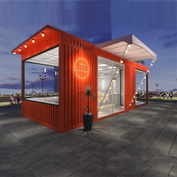 Maison conteneur modulaire personnalisée, panneau sandwich, installation rapide, bâtiment de bureau à faible coût, hôtel, école, centre commercial, utilisation en extérieur, ISO9001
