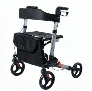 Déambulateur pliant léger en aluminium Bliss Medical Transport avec siège, pratique <span class=keywords><strong>pour</strong></span> les personnes âgées et les seniors - Product Image 5
