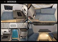 Camionnette camping-car coquilles 4*4 remorque camping-car pop up 2025 remorques de voyage légères pour 4 personnes