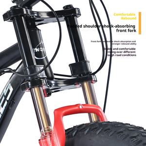 Bicicleta de Nieve con Frenos de Disco, Llantas Grandes de Acero, Velocidad Variable, <span class=keywords><strong>Doble</strong></span> Amortiguación, Ancha y Gruesa, Todoterreno, para Adultos, Hombres y Mujeres, con Llantas Gruesas - Product Image 3