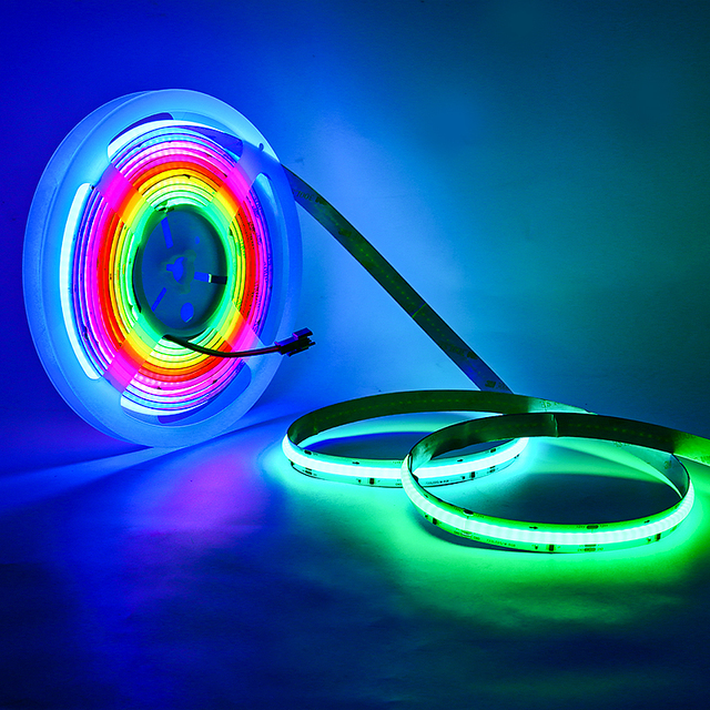 Addressable COB Digital RGB LED Strip 576LEDs 10mm Smart Pixel Color for KTV Bar Christmas Tree Magic RGB Lighting Light Strip
