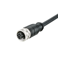 Conjunto de cable de conector eléctrico M12 de 4 pines con adaptador RJ45