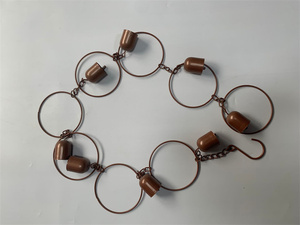 Cadena de Lluvia Decorativa para Drenaje, Cadena Metálica Decorativa para Exteriores, Campanas de Viento Grandes - Product Image 6