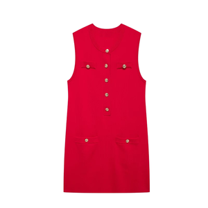 4785 Elegante Abito Floreale con Classico Motivo Rosso, Perfetto per Uscite Casual ed Eventi Speciali, <span class=keywords><strong>un</strong></span> Essenziale del Guardaroba Senza Tempo - Product Image 2