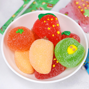 Supermercados Candy Shop 4 sabores afrutados Stick Fruit Sour Gummy Lollipop Caramelos y dulces Bolsa Embalaje Guangdong Eat Normal - Product Image 4