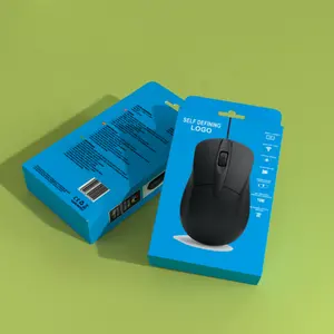 Toptan PC fare asılı kutu ambalaj özel Logo katlanabilir oluklu karton kağit kutu adet dizüstü oyun fare kutusu