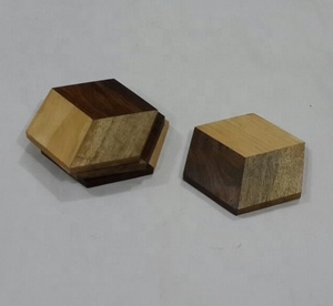 Sous-verre en bois à trois types, tapis et tampons sous-verres pour tasse, Logo de couleur personnalisé, hôtel de luxe, mariage, vente chaude quantité minimale de commande - Product Image 2