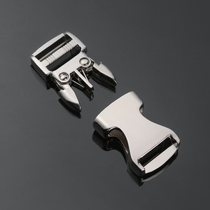 Hebilla metálica de aleación de zinc ajustable plateada Jiuyuan, accesorio para mochila o riñonera - Product Image 3