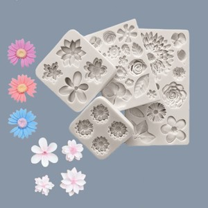 Flower Silicone Molds For Fondant Chocolate Cake Decorating DIY Epoxy Resin Crafting - Product Image 1