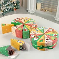Boîte cadeau de Noël créative avec tiroir, design estampé pour gâteau, boîte surprise vide, emballage cadeau, boîte à bonbons