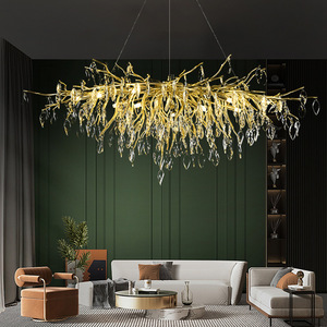 نجفة مضيئة جديدة ومستديرة فريدة مصباح مضيء كريستالي فاخر حديث ديكور سقف للمنازل والفنادق وغرف المعيشة والمطاعم - Product Image 3