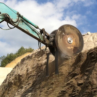 YS-20DS Spot Supply Fiability Flexible Fonction de protection de sécurité Roadworks Rock Tronçonneuse pour outils d'excavatrice