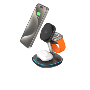 Vente chaude Qi2.0 OEM 3-en-1 <span class=keywords><strong>chargeur</strong></span> sans fil magnétique support <span class=keywords><strong>Portable</strong></span> 15W <span class=keywords><strong>chargeur</strong></span> sans fil rapide pour <span class=keywords><strong>iPhone</strong></span> iwatch - Product Image 1