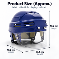 Cadeau promotionnel d'ornement de mini casque de hockey sur glace pour les amateurs de hockey