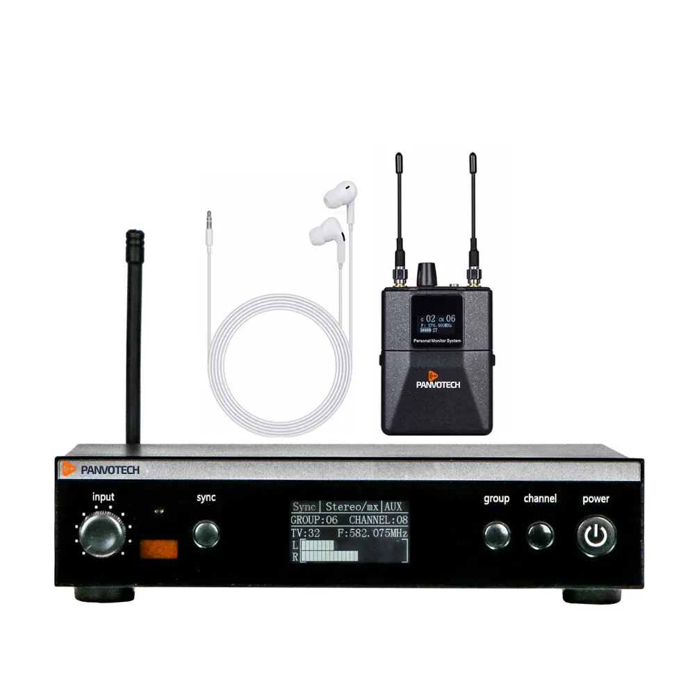 Panvotech PSM300 Stereo UHF Vocal Stage Performance Instrument Wireless In Ear Monitor System