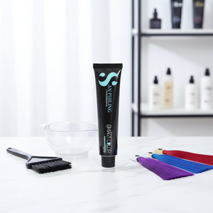 Kit <span class=keywords><strong>de</strong></span> coloration capillaire semi-permanente sans PPD et à faible teneur en ammoniaque, qualité supérieure pour usage en salon, 100 ml, marque privée, couvrance des cheveux décolorés - Product Image 1