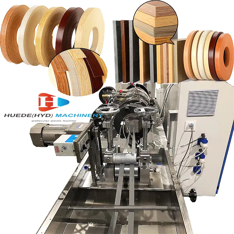 Furniture decoration accessories wood color solid color pvc edge banding making machine