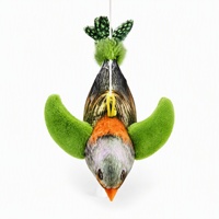 Jouet en peluche pour chat, auto-entretenant, anti-ennui, gadget attrayant pour chat, motif oiseau simulé, résistant aux chats, sonore et sûr