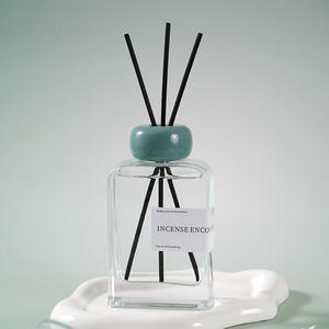 Diffuseur d'arômes sans flamme Fanhe en rotin, huile essentielle végétale 120 ml, parfum longue durée, désodorisant et assainisseur d'air pour toilettes - Product Image 4