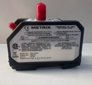 Metrix TXR-72505 Vibración |   4-20mA, 24V CC, 670 |   ATEX/IECEx (Opcional) para Turbinas/Bombas/Cajas de Engranajes - Product Image 2