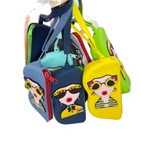 Étui à lunettes de dessin animé, étui à lunettes de soleil en silicone portable, étui de rangement pour lunettes avec fermeture éclair, sac de rangement de grande capacité