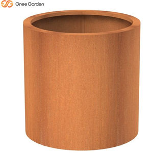 Macetero Moderno Extra Grande de Acero Corten 2026 - Elegante Jardinera de Acero Resistente a la Intemperie para Hogar y Jardín Comercial - Product Image 2